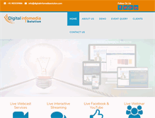 Tablet Screenshot of digitalinfomediasolution.com